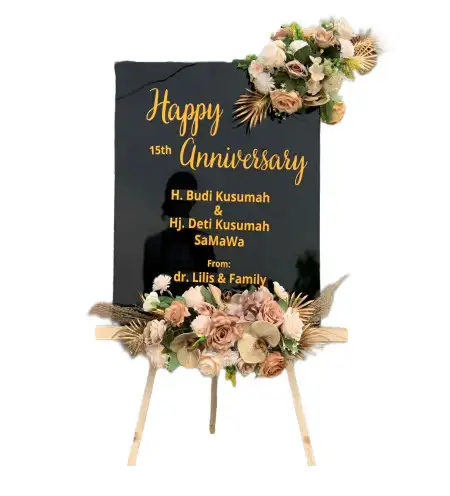 Papan Bunga Akrilik Gedung Wedding Jakarta Timur